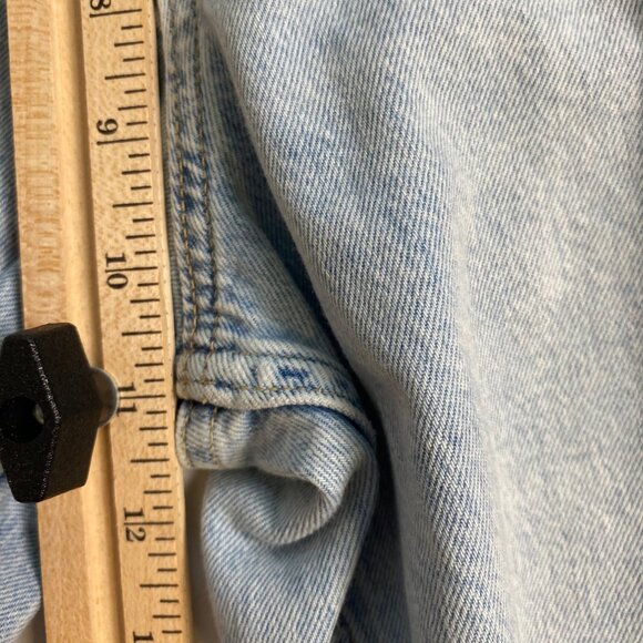 Gap Loose Jeans Women 31/12 Blue Mid Rise Ripped Light-Wash Denim Distressed Y2K - Picture 7 of 15